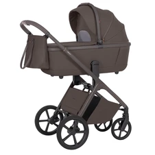 Универсальная коляска Carrello Vector CRL-6552 Merino Beige серо-коричневая 2 в 1 люлька и блок