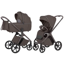Универсальная коляска Carrello Vector CRL-6552 Merino Beige серо-коричневая 2 в 1 люлька и блок купить