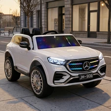Детский электромобиль M 6355EBLR-1 белый Mercedes с мягким сиденьем
