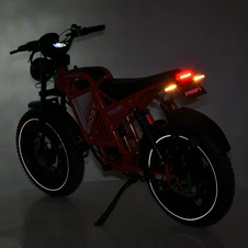 Электрофэтбайк Prof1 Ghost 20д. GS-2001 черный с двигателем 1000 Вт фото 32
