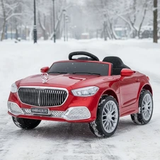 Детский электромобиль Mercedes M 4864EBLRS-8 розовый с кожаным сиденьем фото 11