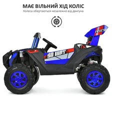 Детский электромобиль M 6347EBLRS-4 синий с EVA колесами фото 44