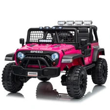 Двухместный детский электромобиль M 6376EBLR-8 розовый Jeep фото 11