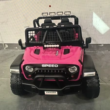 Двухместный детский электромобиль M 6376EBLR-8 розовый Jeep купить