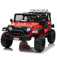 Двухместный детский электромобиль M 6376EBLR-3 красный Jeep фото 11