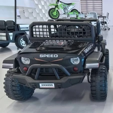 Двухместный детский электромобиль M 6376EBLR-2 черный Jeep фото 11