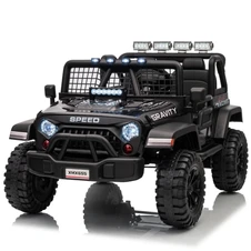 Двухместный детский электромобиль M 6376EBLR-2 черный Jeep купить