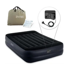 Надувная велюр кровать Intex 64124 двухместная