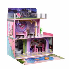 Деревянный кукольный домик MD 0786 с мебелью фото 44