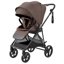 Прогулочная коляска Carrello Extra CRL-5532 Vintage Brown коричневая с поворотным блоком
