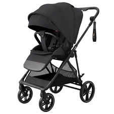 Прогулочная коляска Carrello Extra CRL-5532 Forest Black черная с поворотным блоком