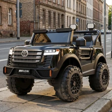 Детский электромобиль M 6353EBLRS-2 черный джип с мягким сиденьем