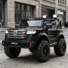 Детский электромобиль M 6353EBLRS-2 черный Toyota с мягким сиденьем фото 11