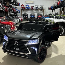 Детский электромобиль M 6140EBLRS-2 черный Lexus с кожаным сиденьем купить