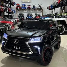 Детский электромобиль M 6140EBLRS-2 черный Lexus с кожаным сиденьем фото 44
