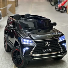 Детский электромобиль M 6140EBLRS-2 черный Lexus с кожаным сиденьем фото 99