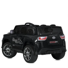 Детский электромобиль джип M 6138EBLRS-2 Toyota черный с автопокраской фото 25