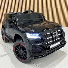 Детский электромобиль джип M 6138EBLRS-2 Toyota черный с автопокраской фото 33