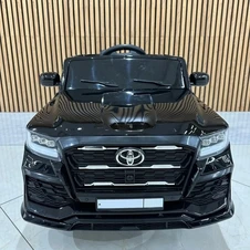 Детский электромобиль джип M 6138EBLRS-2 Toyota черный с автопокраской фото 44