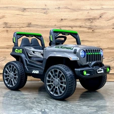 Детский электромобиль M 6357EBLR-1 белый Jeep мягкое сиденье фото 44