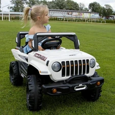 Детский электромобиль M 6357EBLR-11 серый Jeep мягкое сиденье фото 77