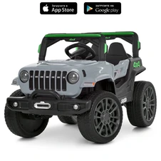 Детский электромобиль M 6357EBLR-11 серый Jeep мягкое сиденье фото 88