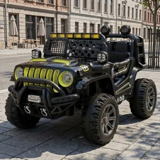 Детский электромобиль M 6356EBLR-2-5 черно-зеленый с четырьмя моторами