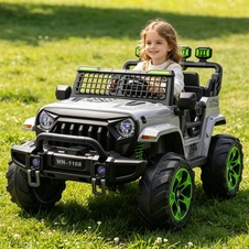 Двухместный детский электромобиль M 6380EBLR-11(24V) серый джип 4 мотора