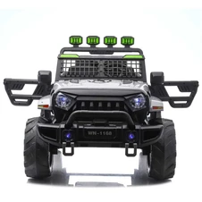 Двухместный детский электромобиль M 6380EBLR-11(24V) серый джип 4 мотора купить