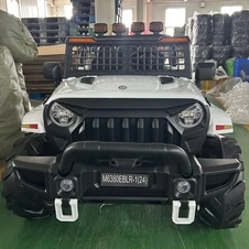 Двухместный детский электромобиль M 6380EBLR-1(24V) белый джип 4 мотора фото 11