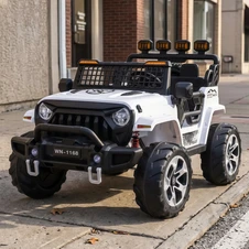 Двухместный детский электромобиль M 6380EBLR-1(24V) белый джип 4 мотора купить