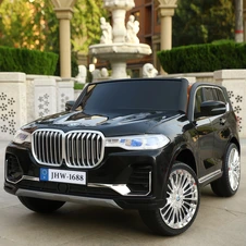 Детский электромобиль M 6364EBLRS-2 черный двухместный BMW