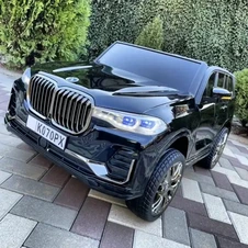 Детский электромобиль M 6364EBLRS-2 черный двухместный BMW фото 55