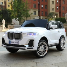 Детский электромобиль M 6364EBLR-1 белый двухместный BMW