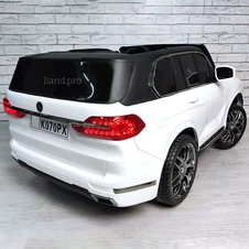 Детский электромобиль M 6364EBLR-1 белый двухместный BMW фото 11