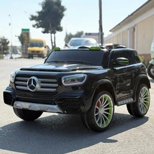 Двухместный детский электромобиль M 6379EBLRS-2 черный Mercedes в автопокраске