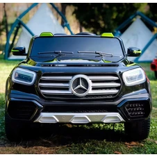 Двухместный детский электромобиль M 6379EBLRS-2 черный Mercedes в автопокраске купить
