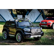 Двухместный детский электромобиль M 6379EBLRS-2 черный Mercedes в автопокраске фото 44