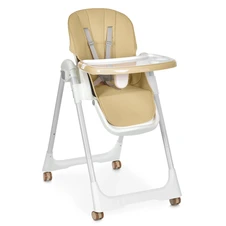 Стульчик для кормления Bambi M 5673 Beige бежевый складной с колесиками