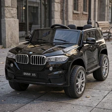 Детский электромобиль джип M 6139EBLRS-2 BMW с кожаным сиденьем