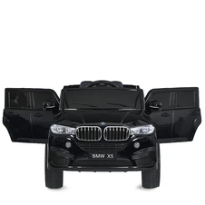 Детский электромобиль джип M 6139EBLRS-2 BMW с кожаным сиденьем фото 11