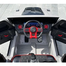 Детский электромобиль Mercedes M 6404EBLR-11(24V) серый светятся фары фото 13