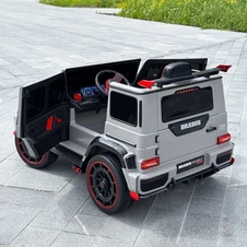 Детский электромобиль Mercedes M 6404EBLR-11(24V) серый светятся фары фото 77