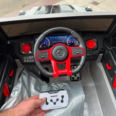 Детский электромобиль Mercedes M 6404EBLR-11(24V) серый светятся фары фото 99