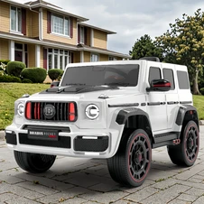 Детский электромобиль Mercedes M 6404EBLR-1(24V) белый светятся фары купить