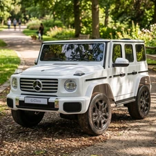 Двухместный детский электромобиль JJ2288EBLR-1(24V) белый Mercedes с 4 моторами