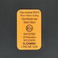 Автокресло El Camino i-Pro ME 1234 Gray серое для детей ростом 76 - 150 см фото 57
