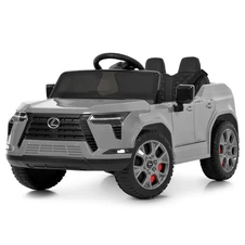 Детский электромобиль джип M 6410EBLR-11 серый Lexus с EVA колесами купить