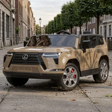 Детский электромобиль M 6409EBLR-13 бежевый двухместный Lexus