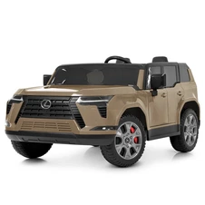 Детский электромобиль M 6409EBLR-13 бежевый двухместный Lexus купить
